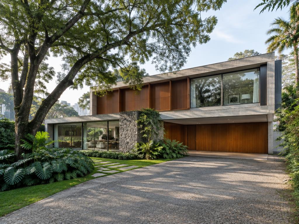 Casa contemporânea encontrada